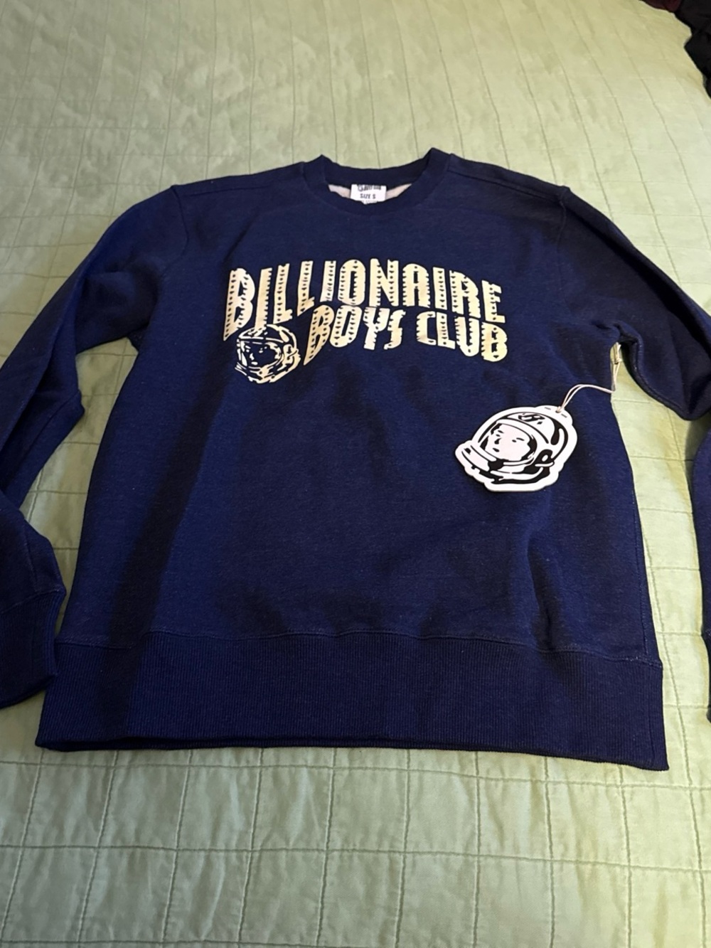 Billionaire Boys Club Navy Crewneck with White Logo